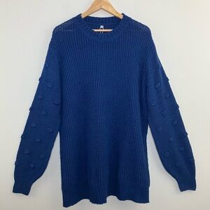 Dark Blue Crew Neck Sweater